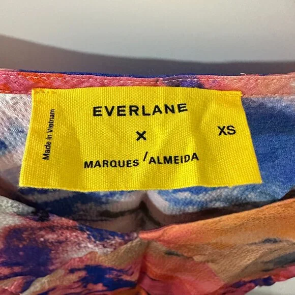 The Everlane x Marques' Almeida Satin Tie-Dye Dress - Picture 3 of 5